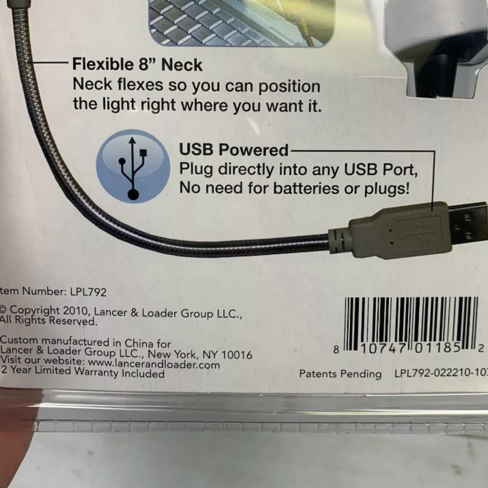 rite lite USB Operated LED Computer Light 8" Neck - Picture 7 of 8